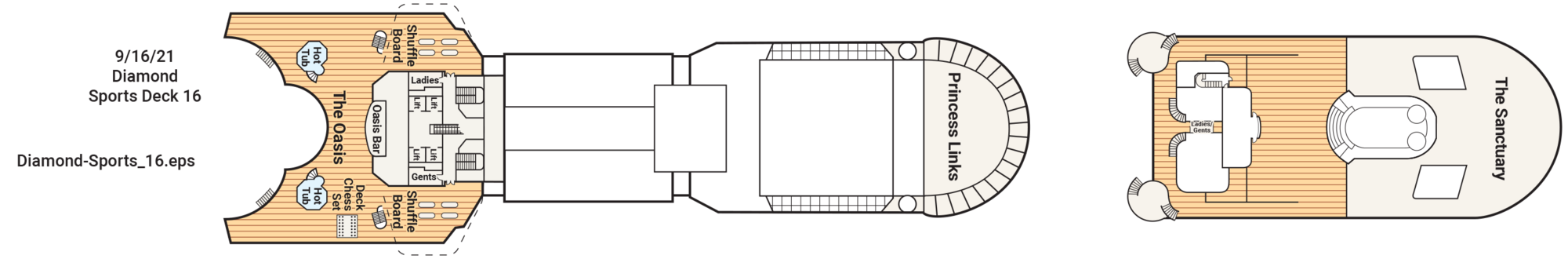 Deck 16 - Sports plan